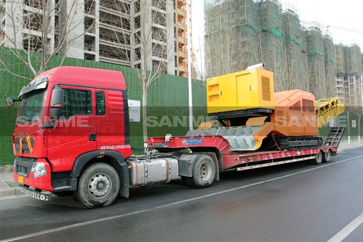 顛覆傳統(tǒng)裝車方式，山美履帶式取料機助您實現(xiàn)降本增效、節(jié)能減排！
